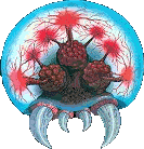 Eine Metroid Larve